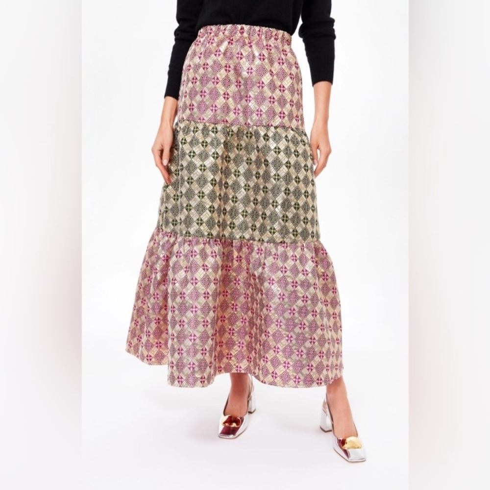 Tuckernuck champagne dreams tiered skirt